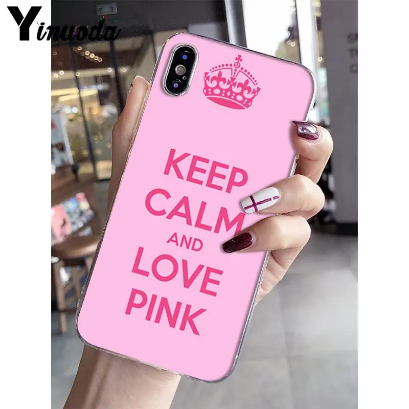 Yinuoda розовый любовь розовый клиент высокого качества чехол для телефона iPhone 8 7 6 6S Plus X XS MAX 5 5S SE XR 10 Чехол - Цвет: A4