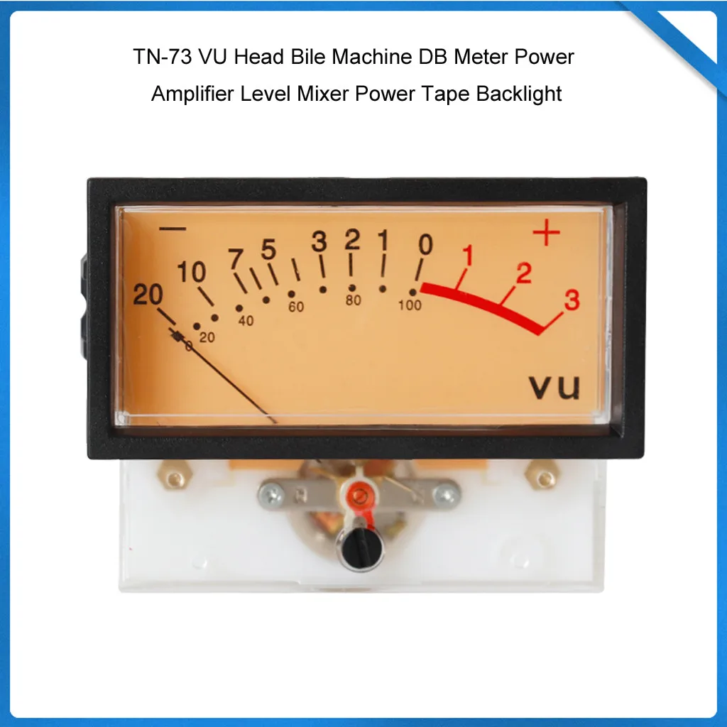 

TN-73 VU Head Bile Machine DB Meter Power Amplifier Level Mixer Power Tape Backlight
