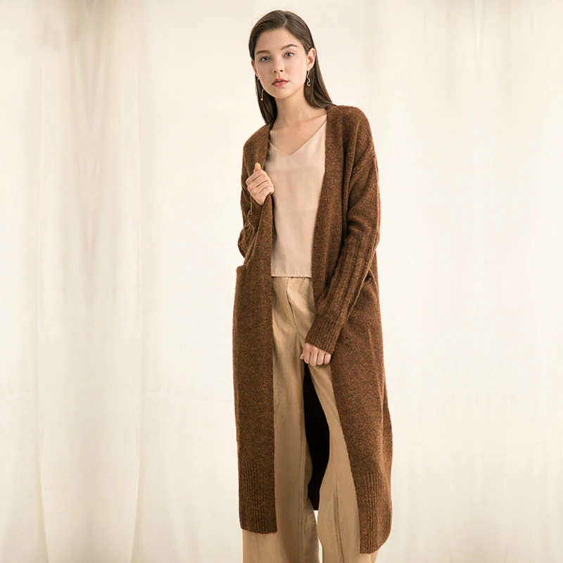 Brief Wool Cardigan Women Sweater 2018 Solid Double Pocket Cotton Cardigan Casual Loose Top Open Stitich Warm Thick Long Sweater Brief Wool Cardigan Women Sweater 2018 Solid Double Pocket Cotton Cardigan Casual Loose Top Open Stitich Warm Thick Long Sweater