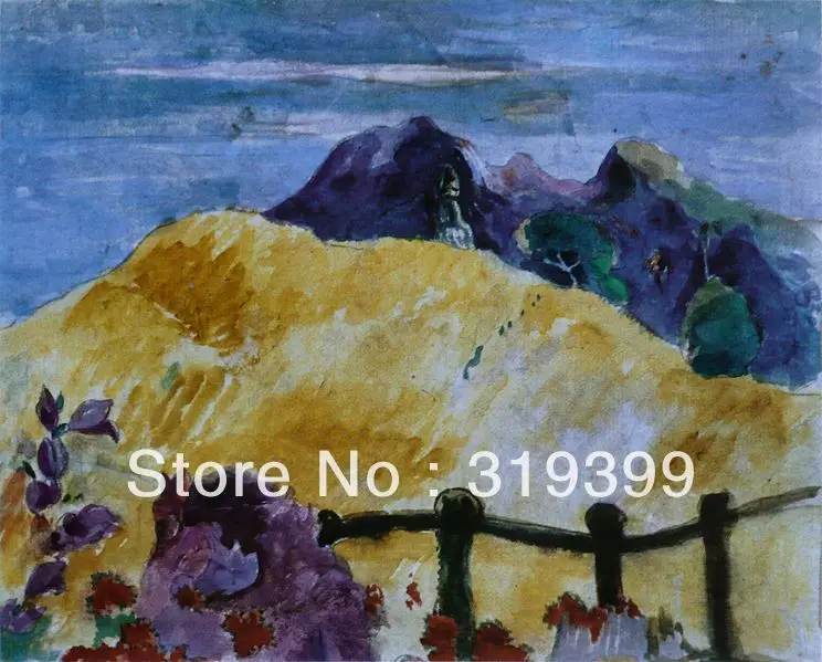 

paul gauguin famous Oil Painting Reproduction on Linen canvas, Parahi Te Marae,100% handmade,Fast Free Shipping,high Quality