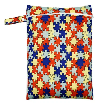 [Pororo]branded Baby Diaper Bags plain color diaper Changing Wet Bag