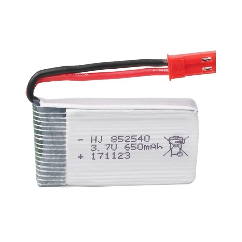 Высокая скорость 3 7 V 650mAH 25c для FY550 HJ818 HJ819 HD1315 K891 Квадрокоптер Lipo батарея 852540 JST