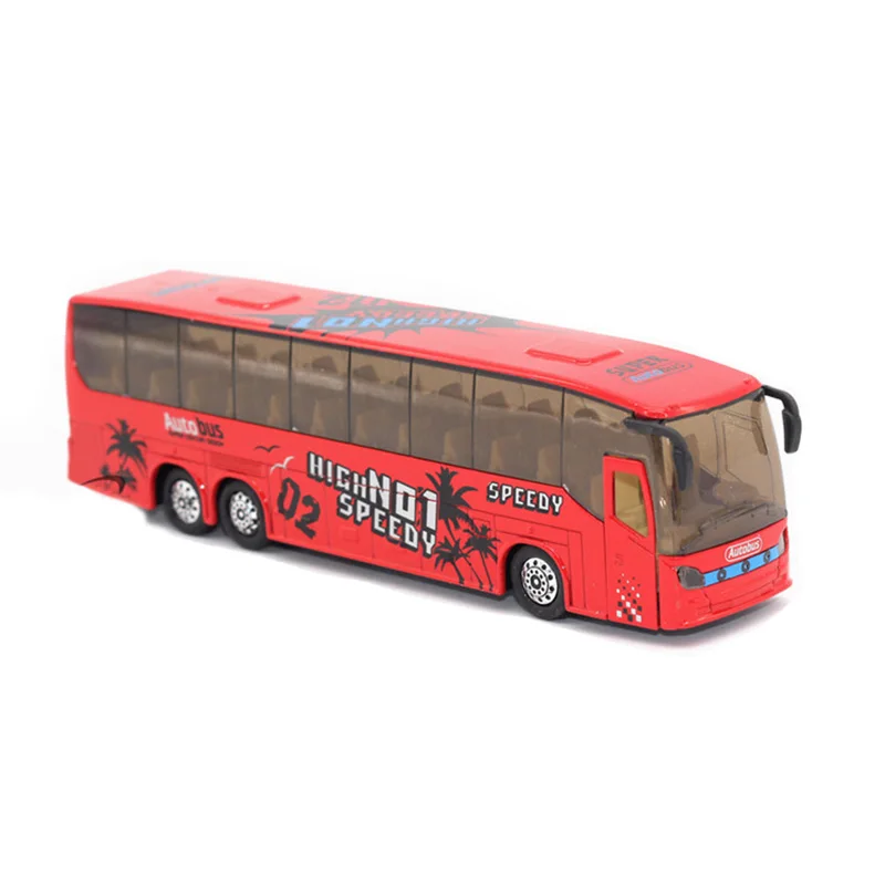 

3 Colors 1:50 Scale Pull Back Music Bus Metal Diecast Model Vehicle Toys Gifts