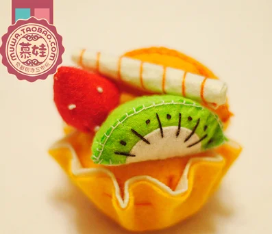Lovely Cake puff Fabric Felt kit Non-woven cloth Craft DIY Sewing set Felt Handwork Material DIY needlework supplies
