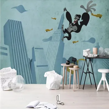 

Custom 3d wallpaper European retro war aircraft children's room mural background wall decoration waterproof material