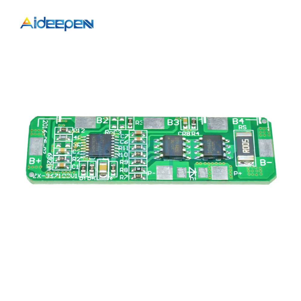 Фонарь 3A 5A PCB BMS защитная плата управления для 4 упаковок литий ионных литиевых