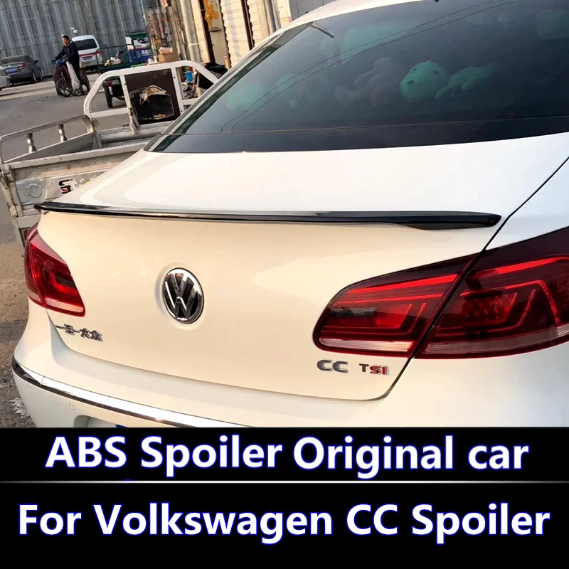 

For 2009-2016 Volkswagen CC Spoiler High Quality ABS Material Car Rear Wing Primer Color Rear Spoiler For Modification spoiler