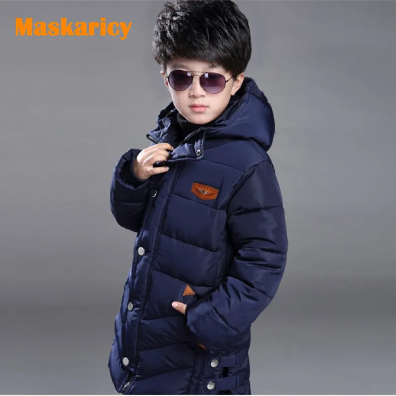2016 Winter Children's Jackets Teenage Winter Coats Parkas Boys Parka Hooded Cotton Long Children Costume Jacket Kids Clothes цена 2016 Winter Children's Jackets Teenage Winter Coats Parkas Boys Parka Hooded Cotton Long Children Costume Jacket Kids Clothes цены онлайн