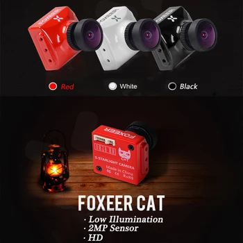 

1PCS FOXEER CAT 2.1mm HD Navi Camera Low Illumination 0.0001lux Cam NTSC/PAL Switchable 2MP Sensor 5-40V Parts for FPV