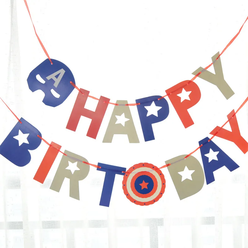 

FANLUS Birthday Party Wave Dot Triangle Bunting Party Decoration