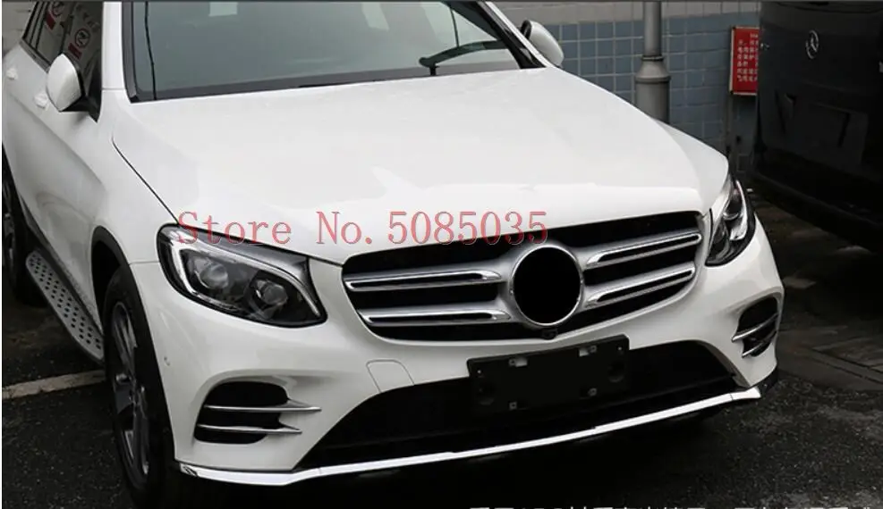 

Exterior For Mercedes Benz GLC 43 AMG Coupe / Sport Model / 220D X253 2016 2017 Front Bumper Fog Lights Cover Trim