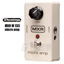 MXR M133 Micro Amp Gain/Boost педаль с контролем уровня, светодиодный индикатор и Footswitch