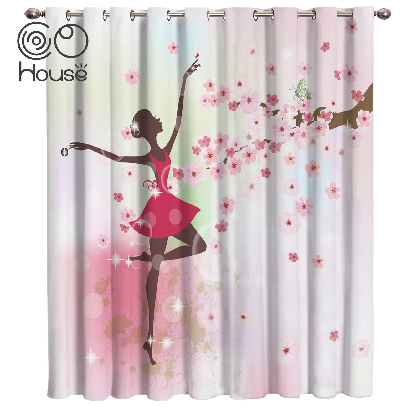 Cocohouse Beauti Ballet Dancer Room Curtains Large Window Window