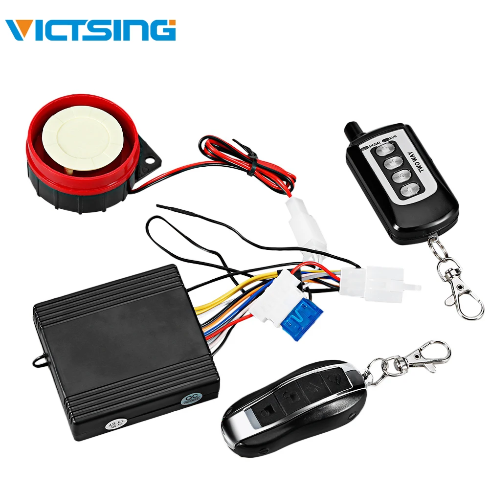 

VicTsing Universal Two-way Motorcycle Anti-theft Security Alarm System Vibration Reminding Remote Control Engine Start Speaker