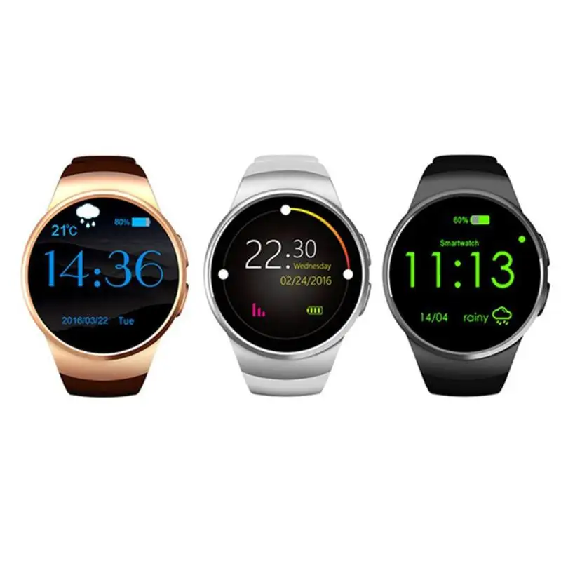 

ALLOYSEED KW18 1.3" Screen Smart Watch Bluetooth SIM TF Card Heart Rate Monitor Sport Fitness Smartwatch Phone For iOS Android