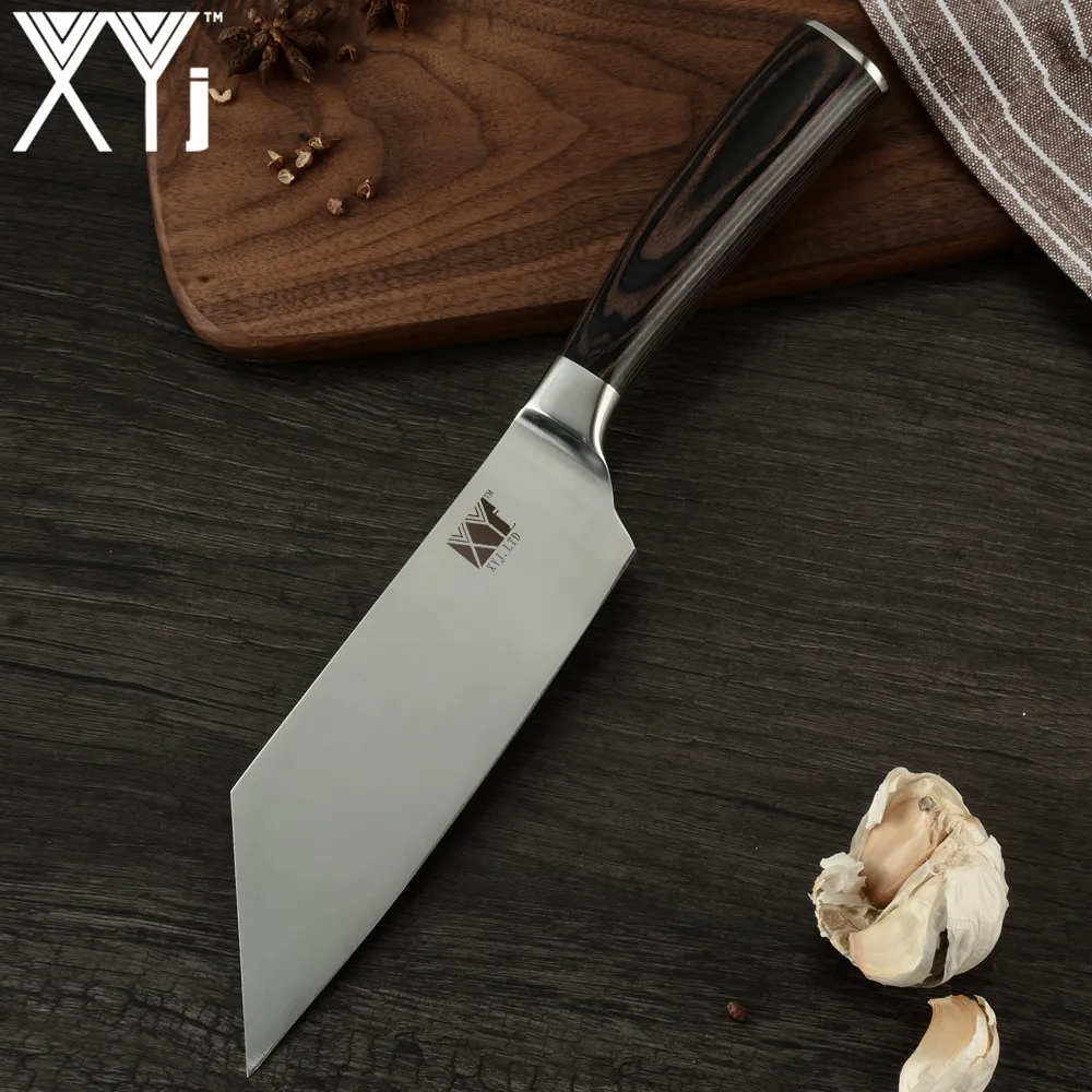 

XYj Stainless Steel Beef Knife Kitchen Chef Knife Japanese Meat Cleaver Vegetable German Stainless Steel Nakiri Cooking Knife