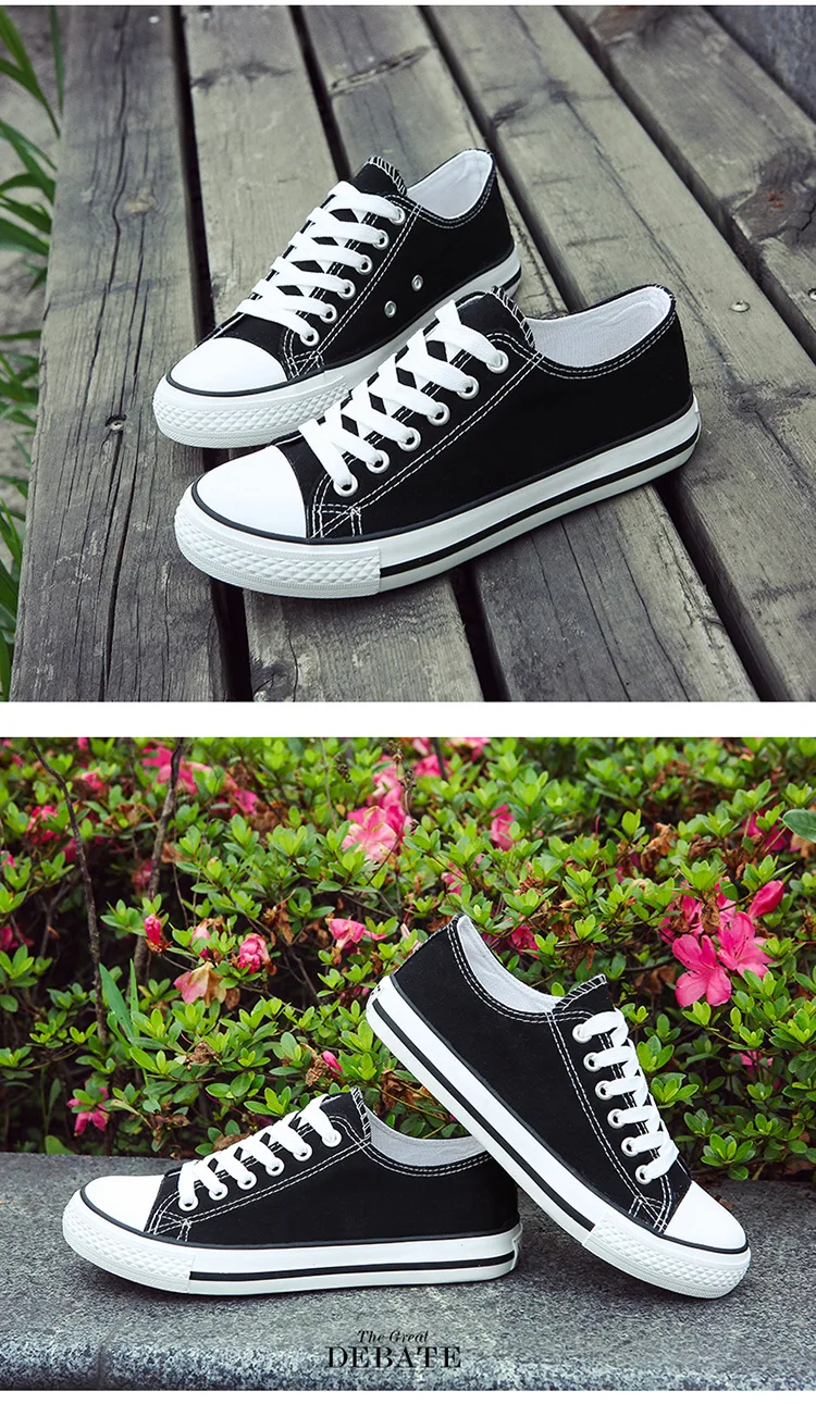 Черные мужские и женские парусиновые туфли унисекс «сделай сам», размер 49, красная обувь для взрослых на заказ, обувь для прогулок и отдыха на шнуровке