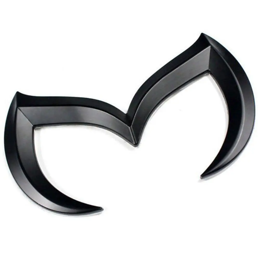 For Mazda Real Carbon Fiber Evil M Batman Rear Trunk Emblem Badge Logo Sticker