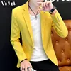 Chaqueta de color puro HO 2022 para hombre, chaqueta de primavera para hombre, elegante y elegante, de tendencia informal simple ► Foto 1/2
