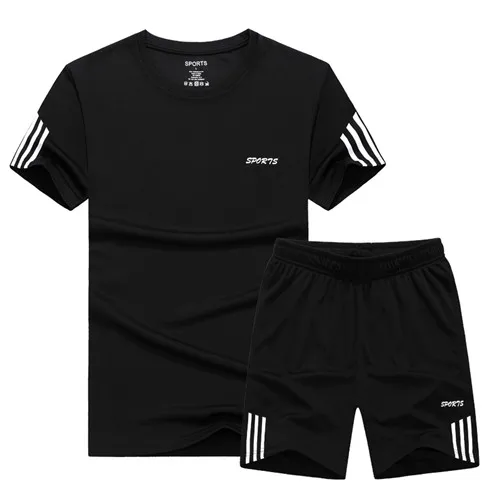 53 black Размера плюс 7XL 8XL 9XL летние новые мужские шорты Повседневный костюм спортивный костюм мужские наборы брюки мужские толстовки Мужская брендовая одежда - Цвет: 53 black