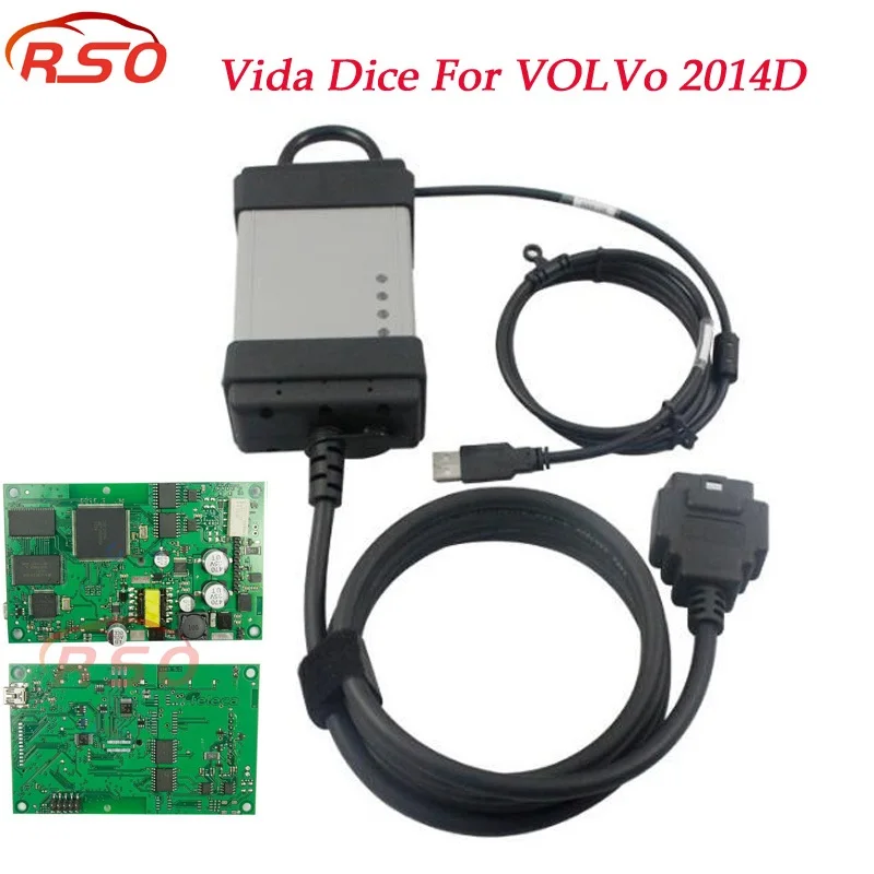 

Hottest 2014D Vida Dice with CD For VOLVo Professional Diagnostic Scanner Vida dice full chip Multi-language free ship