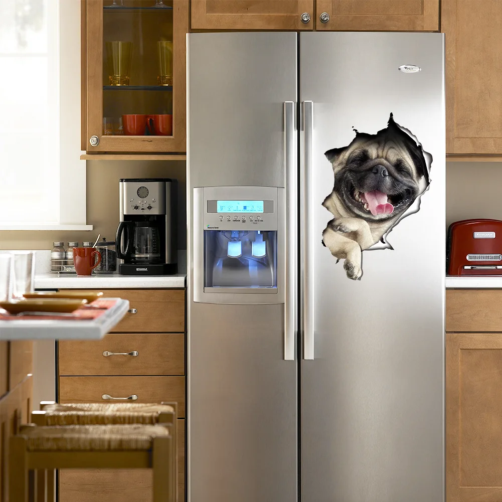 Penguin Refrigerator Sticker Fridge Decals Kitchen Vinyl Wall Stickers Wallpapers For Refrigerator Kitchen Bathroom Decoration