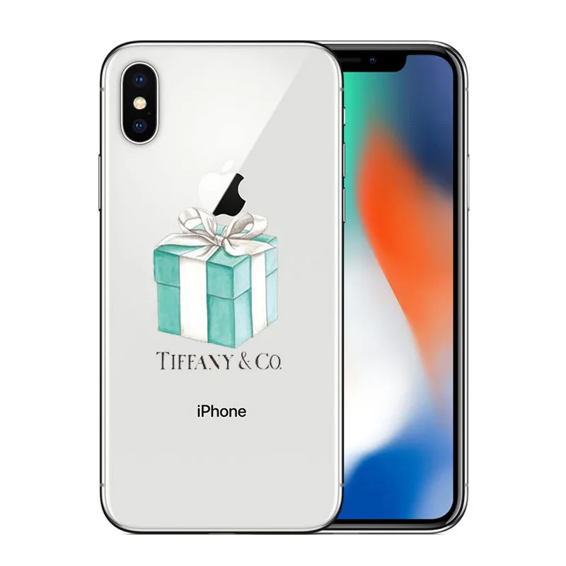 Модный чехол в синей коробке для девочек iPhone X, 8, 7, 6, 6s Plus, 5, 5S, SE, XR, XSMax, жесткий чехол для телефона с котом и кофе - Цвет: Черный