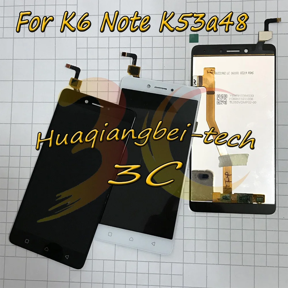 5 ''Новый Для lenovo K6 Note K53a48 Полный ЖК дисплей + кодирующий преобразователь