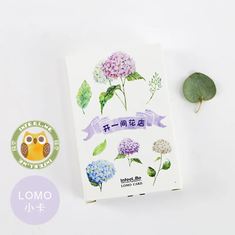 

Beautiful Flowers LOMO Card 28 Cards/pack Card Bookmark Notes Message Card Small Gifts For Friends Stationery