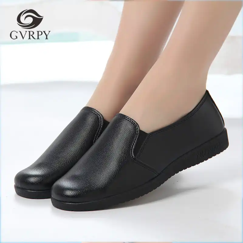 Women Chef Shoes Non skid Casual Black 