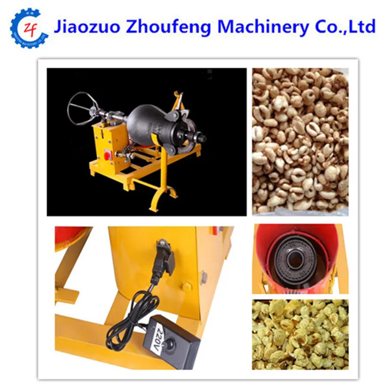 

Commercial hot air popcorn maker automatic electric rice corn puffed puffing machine