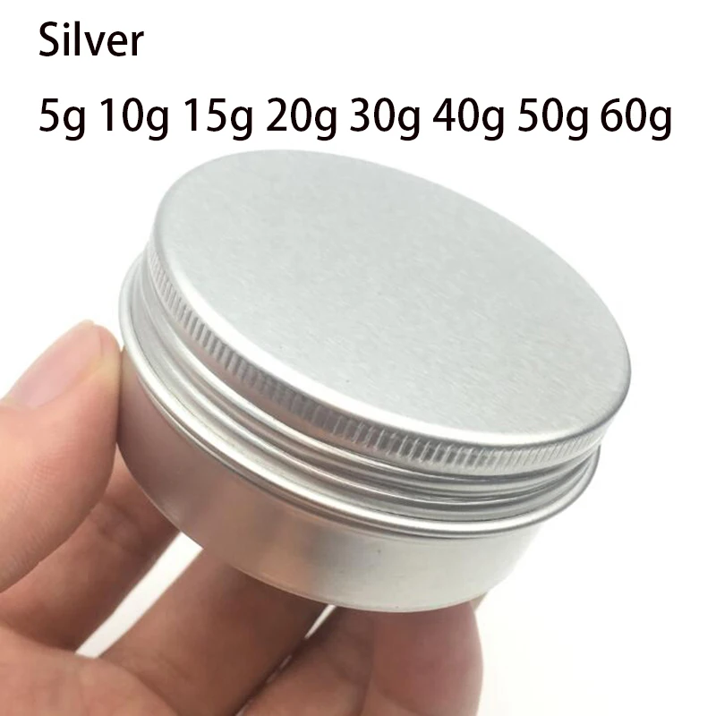 Aluminum Tins Cans 50pcs/lot 5g-50g 5ml-50ml Empty Cosmetic