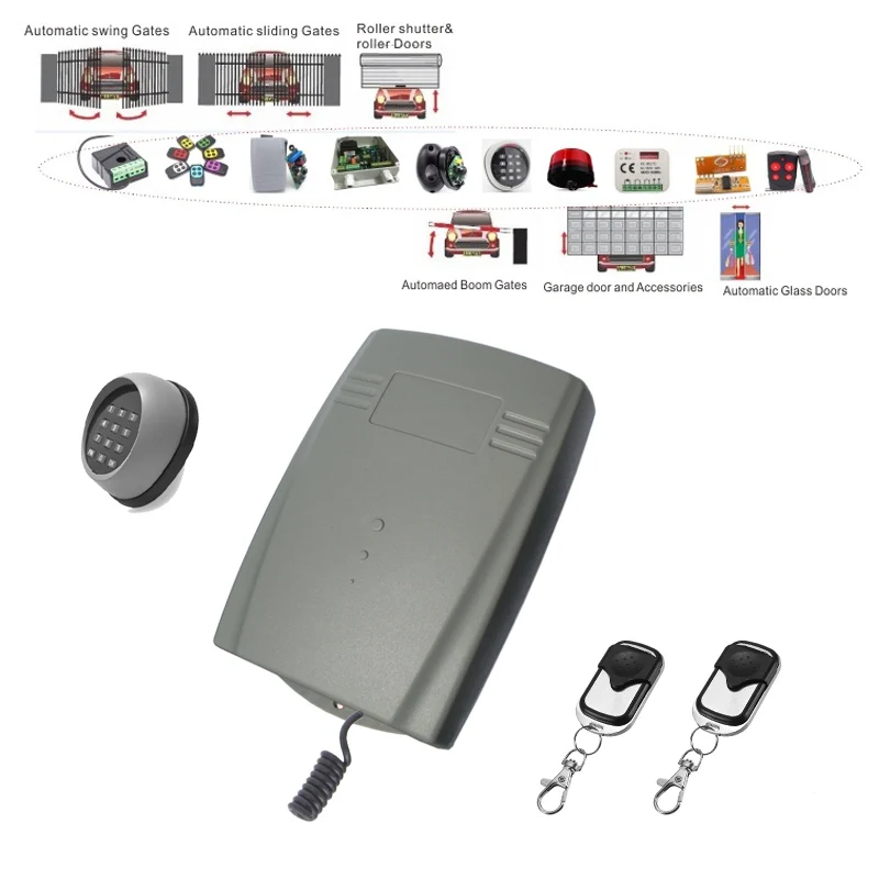 Us 30 08 6 Off Universal 433mhz Wireless Wall Keypad Remote Control For Garage Swing Sliding Gate Opener Wireless Keypad Switch With Receiver In