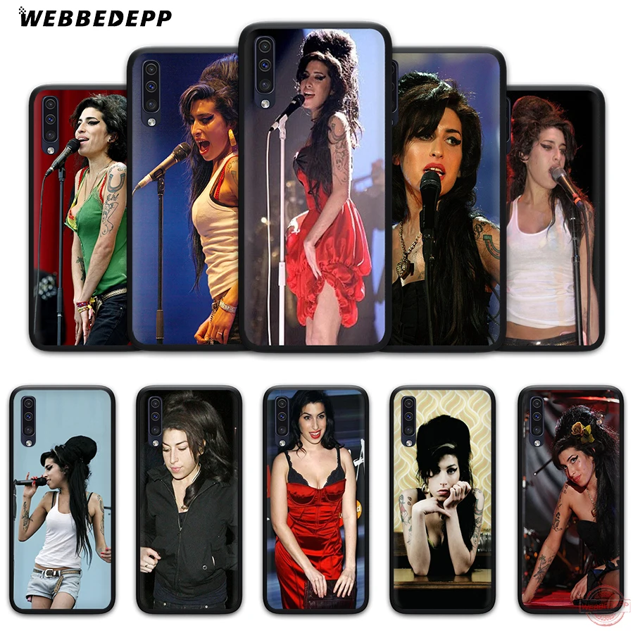 WEBBEDEPP пеньюар Эми нефрит Winehouse мягкий чехол для телефона Samsung A50s A40s A30s A20s A10s A60 A70 M10