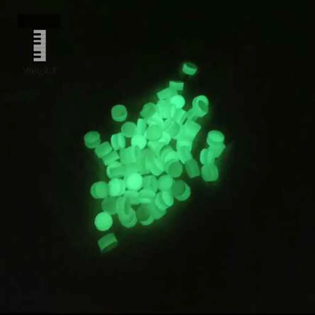  100 Pieces Guitar Luminous Inlay Dots Marker Decal for Guitar Bass Ukulele Banjo Mandolin Parts