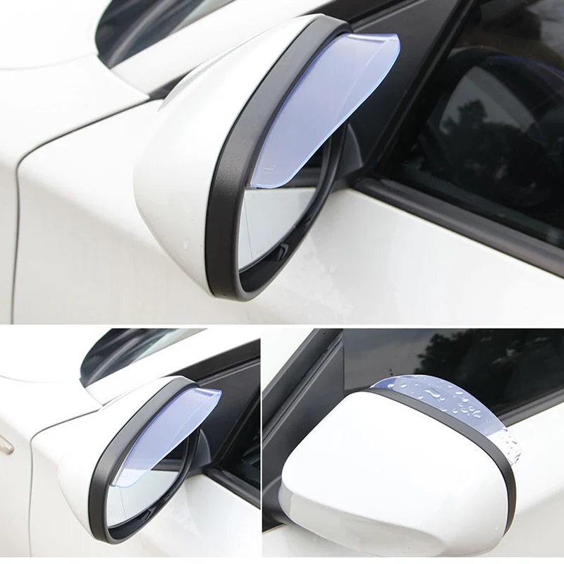2 шт. Автомобильное Зеркало для бровей дождевик козырек от дождя для Ford Focus 2 3 fiesta mondeo ecosport kuga HYUNDAI ix35 Opel Astra