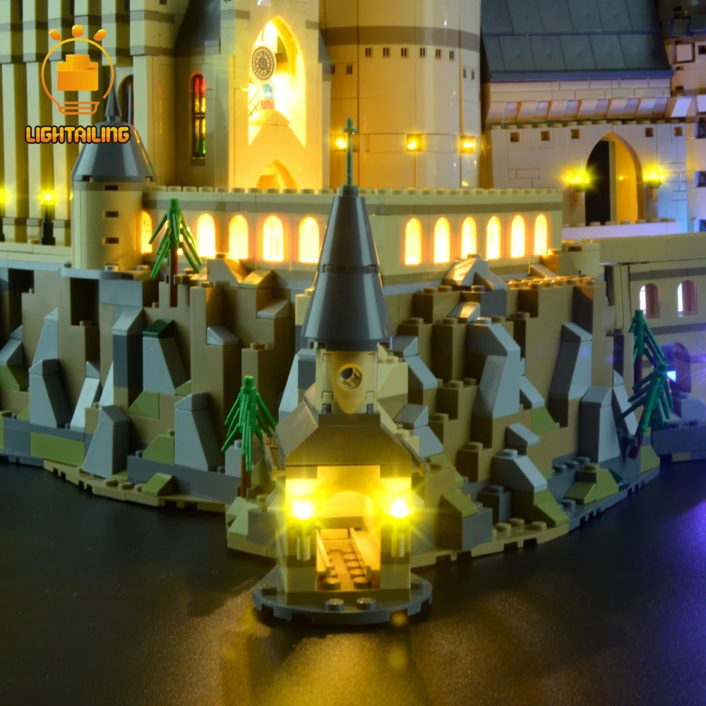 LIGHTAILING со светодиодной подсветкой комплект для Гарри Поттер хогварта с замком и фонарем Совместимость с 71043 (не включает модель)