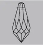 

30pcs/lot Clear Chandelier Glass Crystals Lamp Prisms Parts icicle Hanging Pendants 38mm 1.49" free shipping