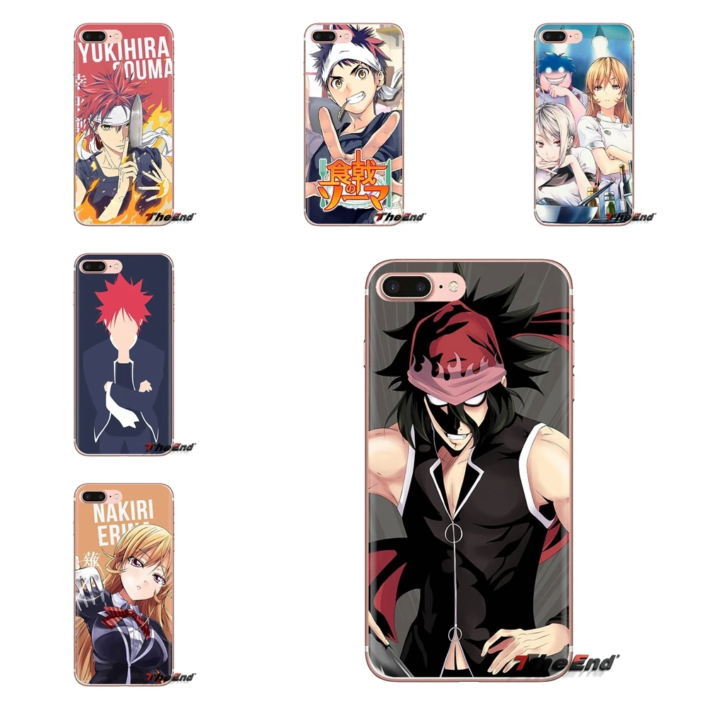 Прозрачный чехол из ТПУ аниме Shokugeki no Soma для Huawei G7 G8 P7 P8 P9 P10 P20 P30 Lite Mini Pro P Smart Plus 2017