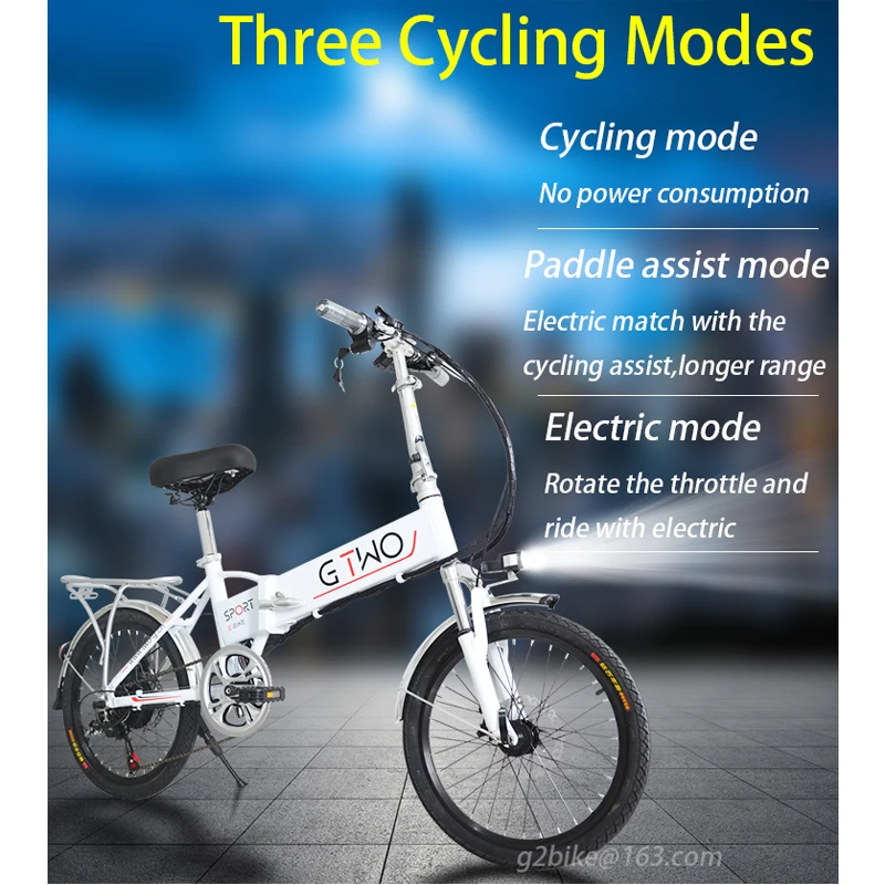 Perfect G Two design for commuter 14inch smart folding aluminum hand carry fast speed mini electric bicycle 250W 48V  ebike dyu d3 2