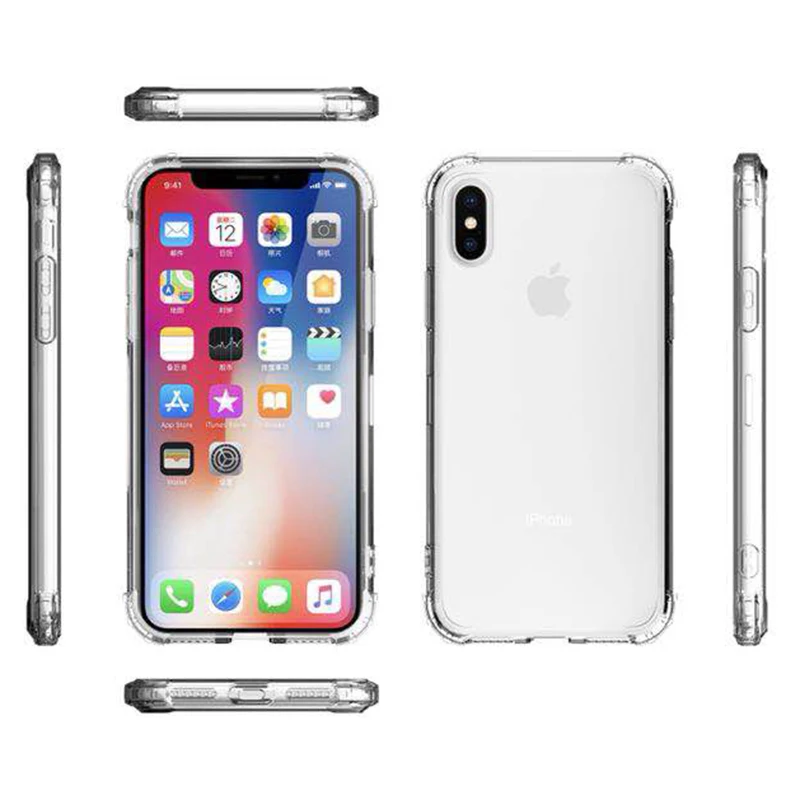 Для Pocophone F1 прозрачный противоударный чехол для Xiaomi Redmi A1 A2 MIX 2S Note 4 4X 5 Plus 5A 6 6A Pro 7 8