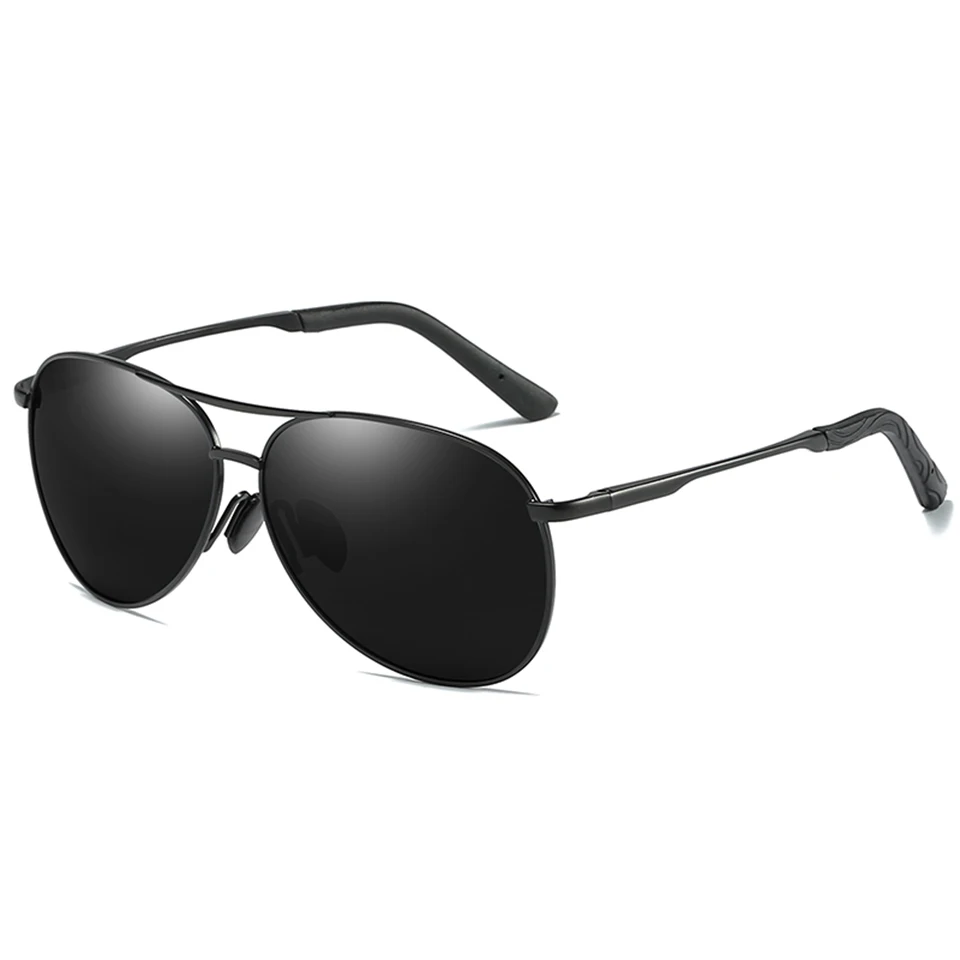 ELITERA бренд дизайн Пилот солнцезащитные очки для мужчин и женщин поляризационные вождения негабаритных солнцезащитные очки наружные спортивные очки - Цвет линз: black grey