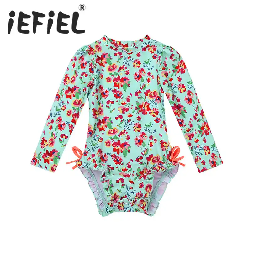 baby girl long sleeve swimwear