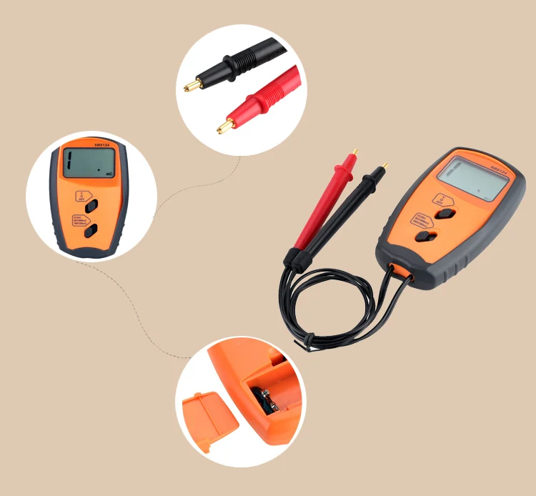 

SM8124 Portable Battery Internal Resistance Voltage Meter Voltmeter 0-100V