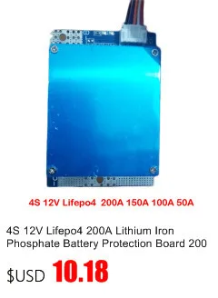 3S 12V высокий ток 50A 100A литиевая батарея Защитная плата 3 ячеек Li-Ion Lipo Li BMS PCM с балансом для инвертора лампы