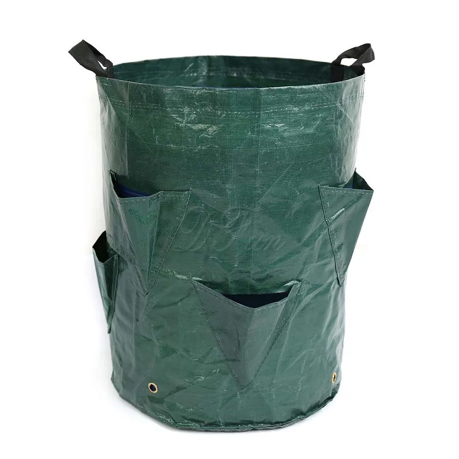 

1 Pc Indoor Outdoor strawberry Wall Vertical Garden Hanging Planter Bag Flower and vegetable Solid Planter Bags