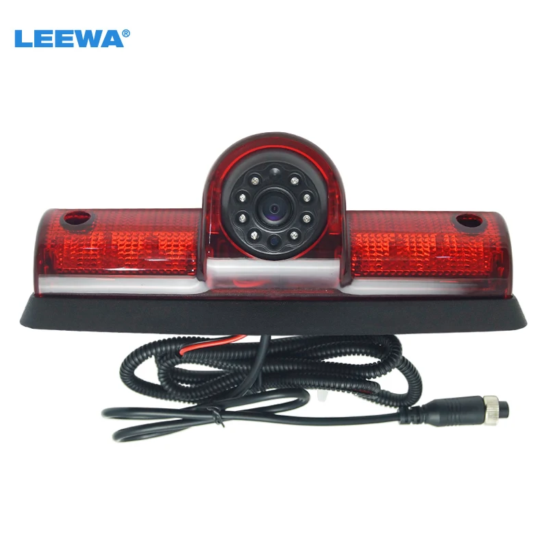 LEEWA Car LED Brake Light IR Rear View CCD Camera Parking