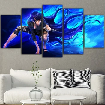 

Canvas Picture Prints Poster 5 Pieces Animation Figure Wall Art Abstract Naruto Character Painting Living Room Home Decor Frame