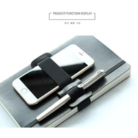 Multi-function Diary Notebook Strap Bundle Fixed Mobile Phone Gel Pen Elastic Band Diary Companion 2