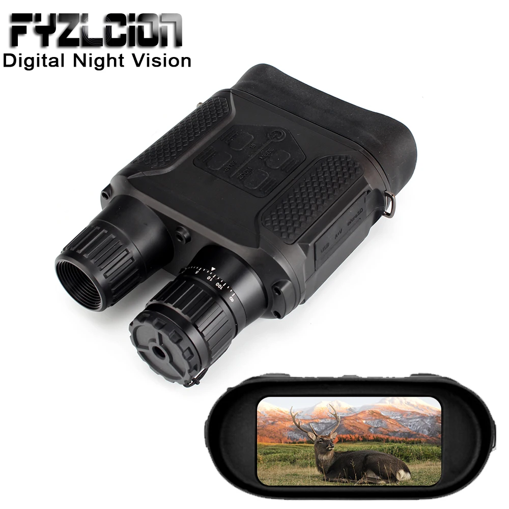 

Fyzlcion Digital Night Visions Binoculars Hunting Nightvision Built-in IR Illuminator Video Recorder 2 Inch TFT Display Photo